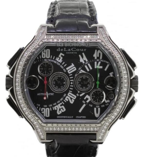 Luxury Replica DELACOUR BICHRONO S3 RAFAGA TITANIUM watch WATI0107-1287